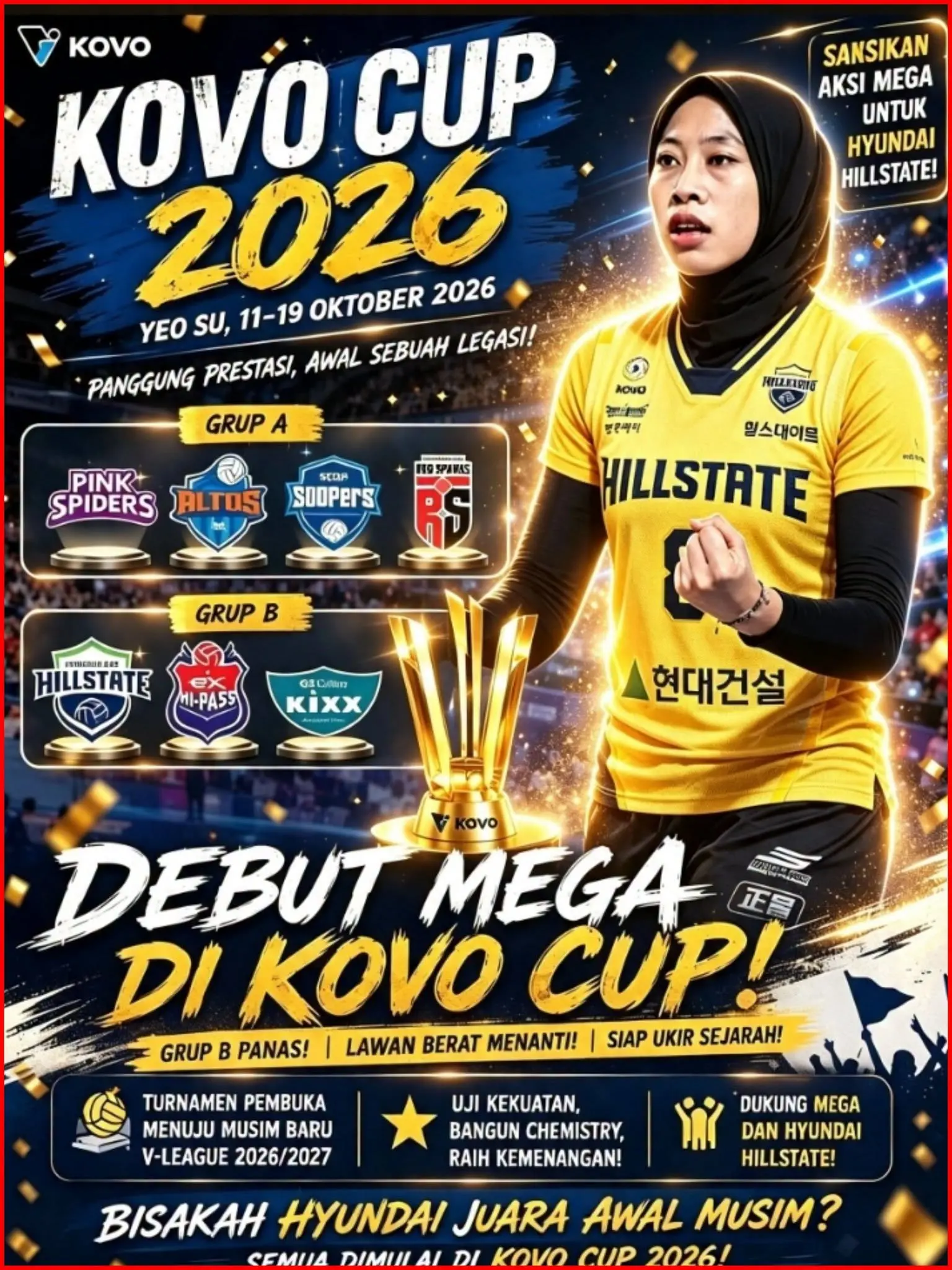 HYUNDAI SIAP BURU JUARA KOVO CUP 2026? (FB Sofia Aurel)