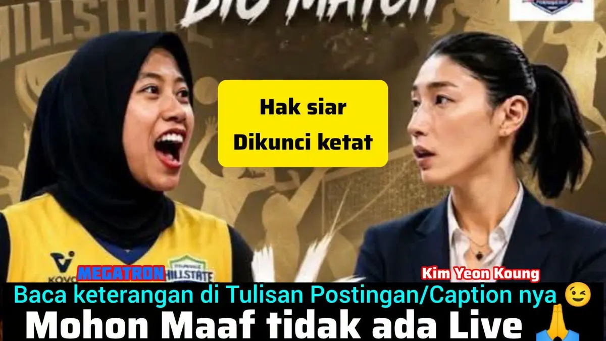 TERUNGKAP! Ini Alasan Laga Megawati Hangestri Cs di Hyundai Hillstate vs Wonder Dogs Batal Disiarkan Live, Fans Kecewa?