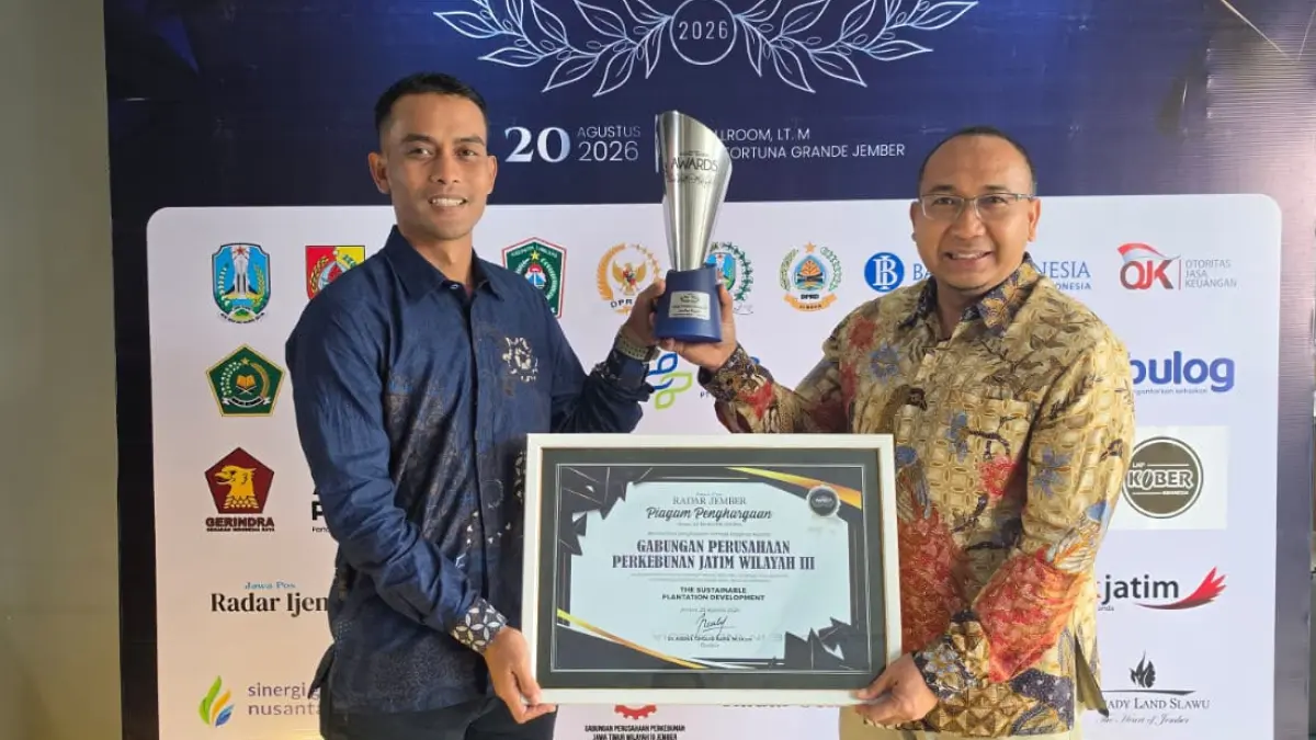 TINGKATKAN SDM PERTANIAN: Gabungan Perusahaan Perkebunan (GPP) Jawa Timur Wilayah III raih nominasi The Sustainable Plantation Development Award (Yulio/RJ)