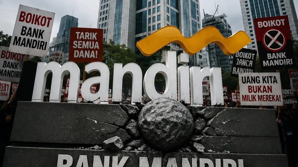 Bank Mandiri Kena Batunya, Ramai Seruan Boikot
