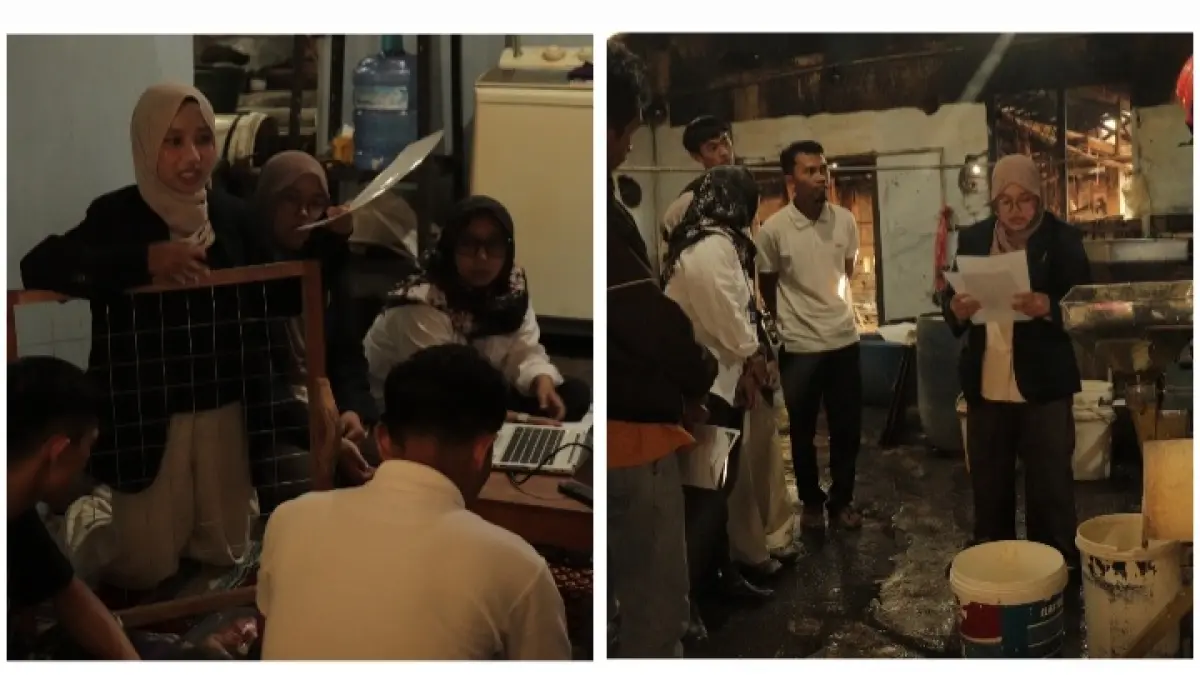 Berdasar dari hasil FGD, tim lanjut merancang alat pemotong tahu dan mesin penggiling kedelai 