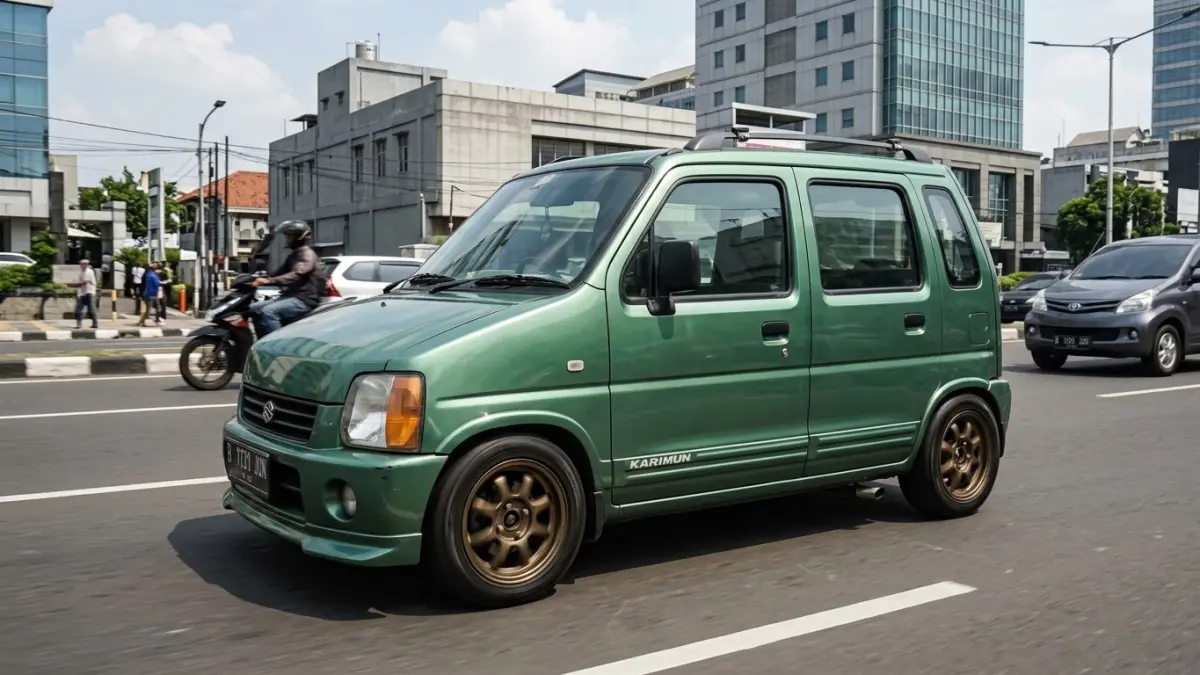 Suzuki Karimun keluaran lama. (foto diolah dengan AI)