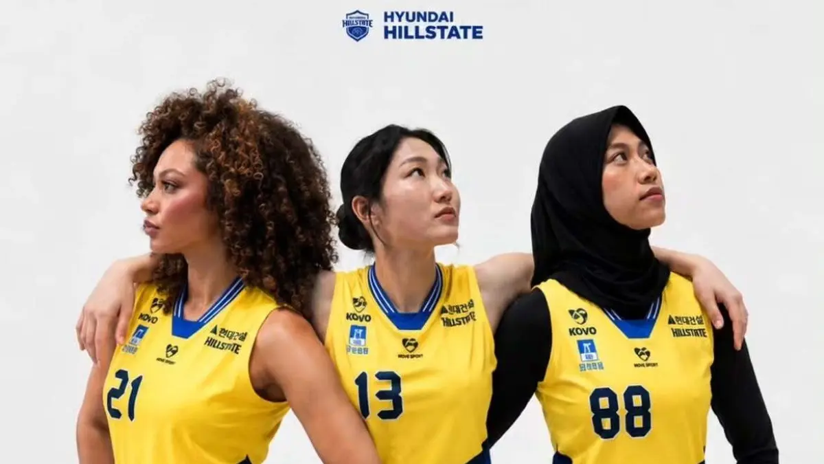 Jordan Wilson, Jung Ji-yoon, Megawati Hangestri. (Hyundai Hillstate)
