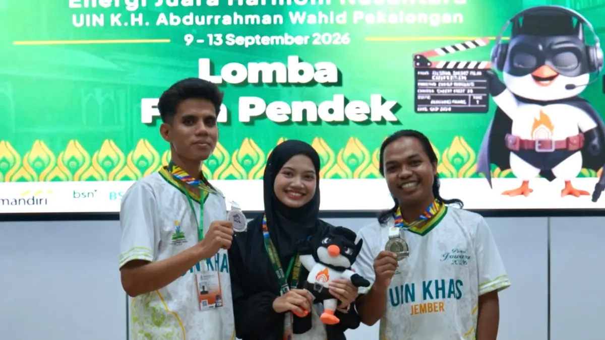 Mahasiswa UIN KHAS Jember, Fakultas dakwah sabet runner up kategori film pendek dalam ahang Porsi Jawara II di Pekalongan.