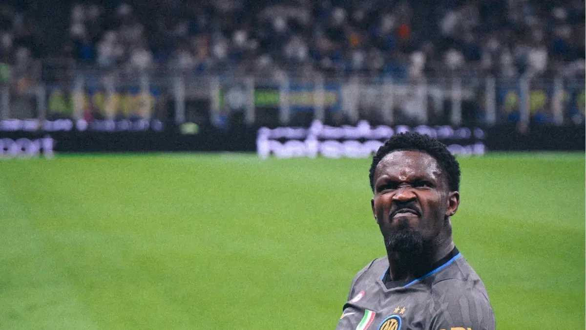 Marcus Thuram saat berselebrasi