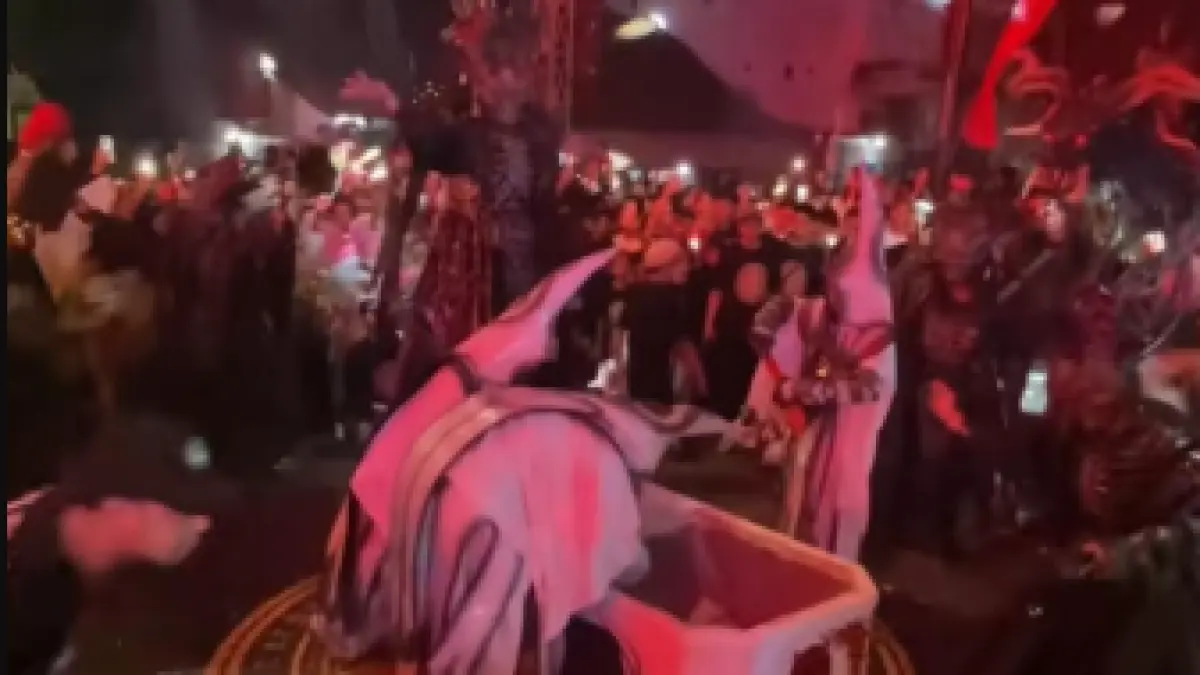 Caption foto: potret penampilan yang diduga melakukan ritual satanic (Tangkapan Layar Tiktok: @/0_storyyy)
