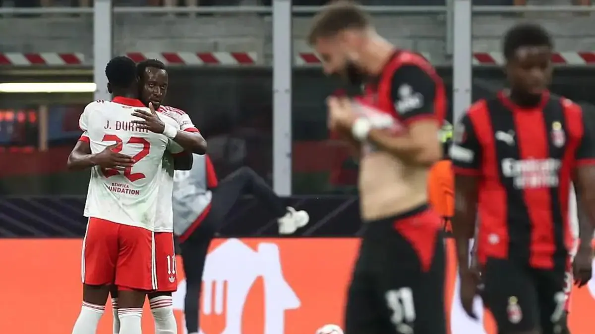 kekalahan AC Milan 0-2 atas benfica (UEFA.com)