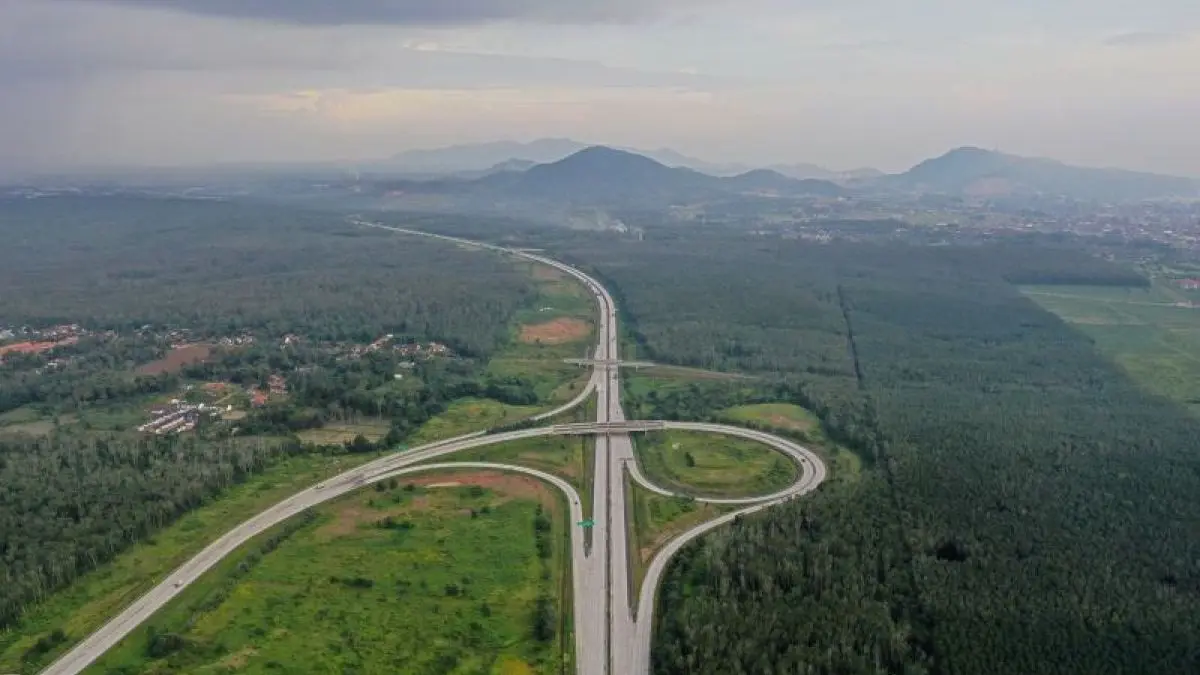 Jalan Tol Trans Sumatera. (ANTARA/HO-Hutama Karya)