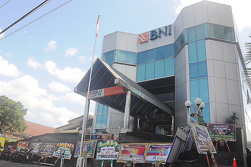 Lintang Anis Bena Kinanti/Radar Jember Bangunan gedung BNI 46