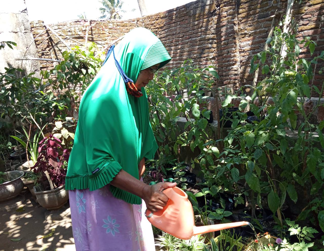 GURU UNTUK LANSIA: Juhariyah, asal Dusun Krajan, Desa Sumberlesung, Kecamatan Ledokombo inilah yang terinspirasi mendirikan Sekolah Eyang.