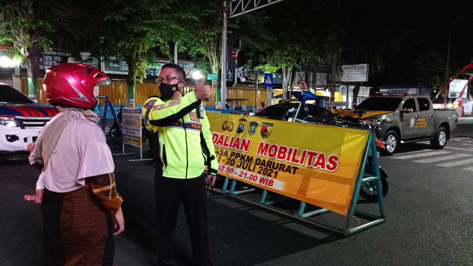 Suasana PPKM Darurat kota Lumajang (Doc Radar Semeru)