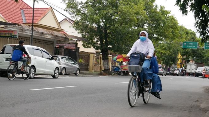 SERATUS PERSEN: Sesuai SKB 4 menteri, sekolah yang memenuhi syarat bisa melakukan pembelajaran tatap muka seratus persen.
