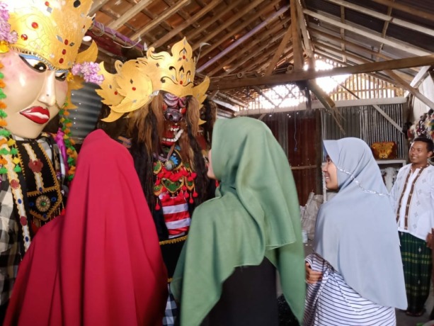 SENI: Kesenian ta-butaan di Arjasa tetap terawat rapi di Desa Kamal.