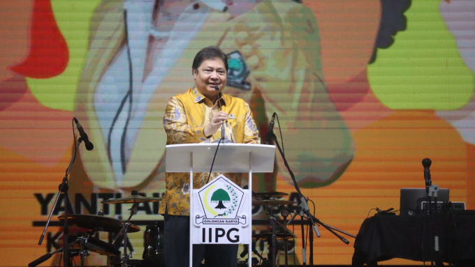 UNTUK INDONESIA: Ketua Umum DPP Partai Golkar Airlangga Hartarto. Bersama PPP dan PAN, Golkar membentuk Koalisi Indonesia Bersatu yang akan mengusung calon presiden dari kader internal.
