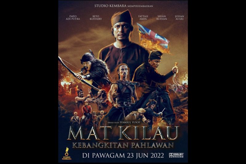 Caption Foto :  Tangkapan layar poster film Mat Kilau.
