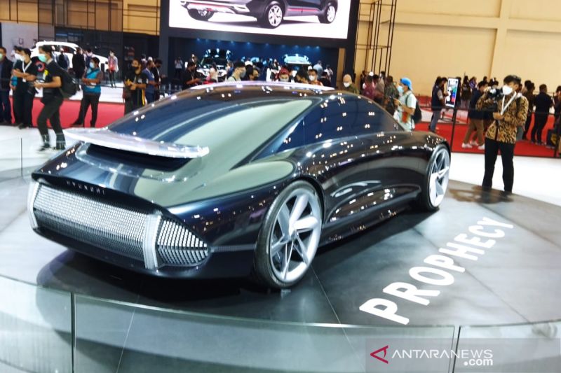 Caption Foto :  Hyundai membawa mobil konsep EV ‘Prophecy’