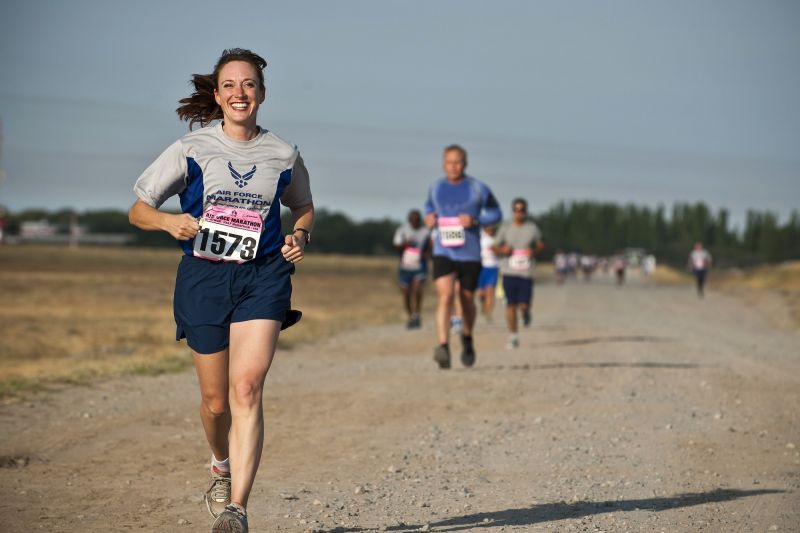 Caption Foto :  Ilustrasi lari marathon.