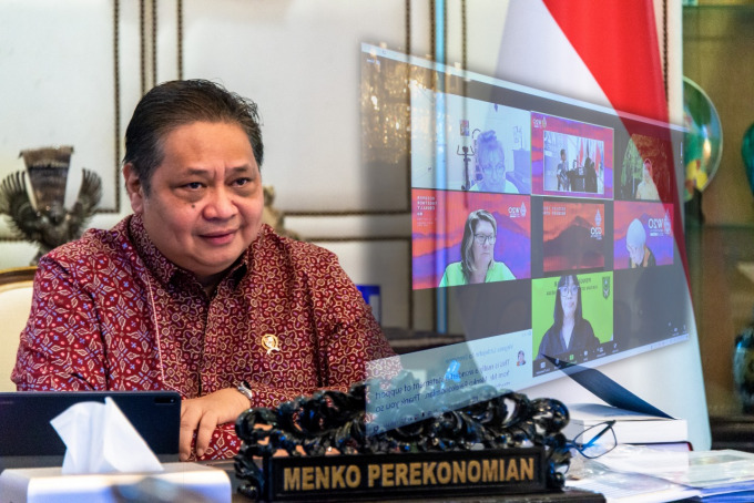 PEDULI: Menko Bidang Perekonomian Airlangga Hartarto.