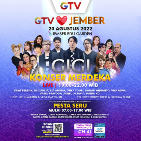 DATANG SKUY: Bank kenamaan dan artis Ibu Kota bakal menghentak Jember di acara Konser Merdeka. Acara tersebut berlangsung di Jember Edu Garden, Kecamatan Ajung, Sabtu (20/8) malam.