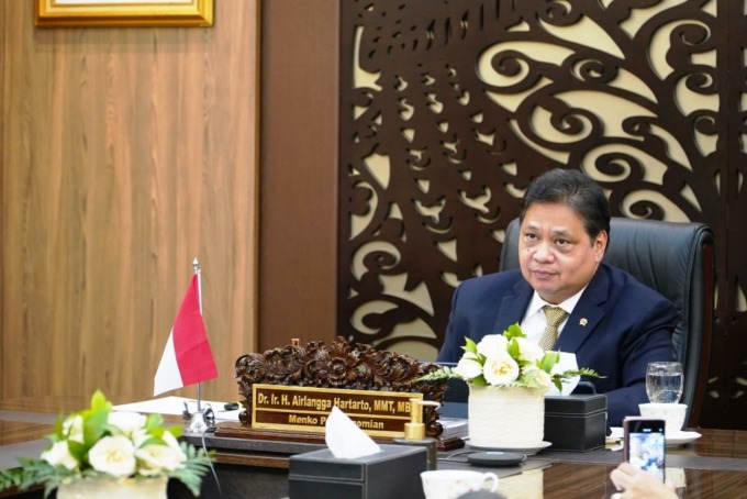NAKHODA EKONOMI ANDAL: Menko Bidang Perekonomian RI Airlangga Hartarto.