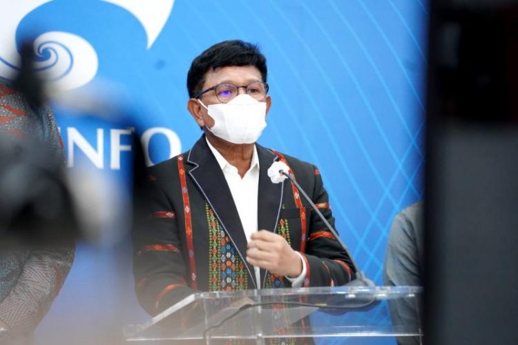 Caption: Johnny G.Plate, Menkominfo mengatakan, kementrian tersebut mengaku butuh tambahan anggaran Rp 20 Triliun.