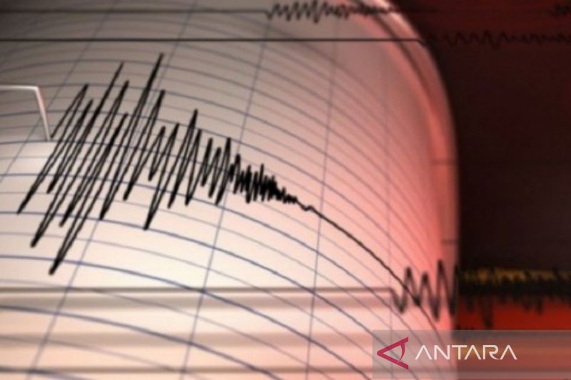 Ilustrasi - Seismograf mencatat kekuatan gempa bumi.