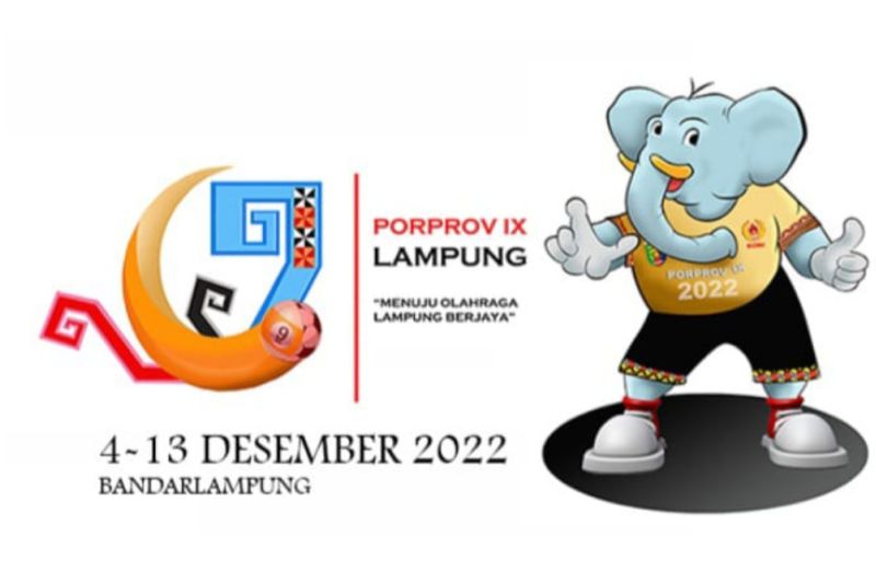 Ilustrasi maskot Porprov Lampung 2022.