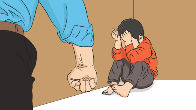 Ilustrasi kekerasan anak.