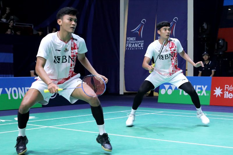 Ganda putra Bagas Maulana/Muhammad Shohibul Fikri akan menghadapi pasangan Lu Ching Yao/Yang Po Han (Taiwan) pada babak perempat final French Open 2022 di Paris, Jumat.