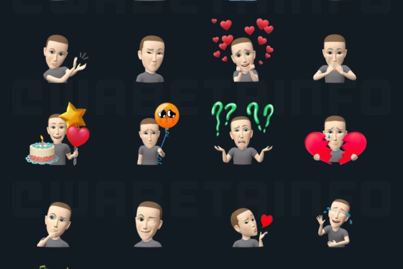 Tampilan paket stiker Avatar yang hadir di WhatsApp versi beta untuk Android.