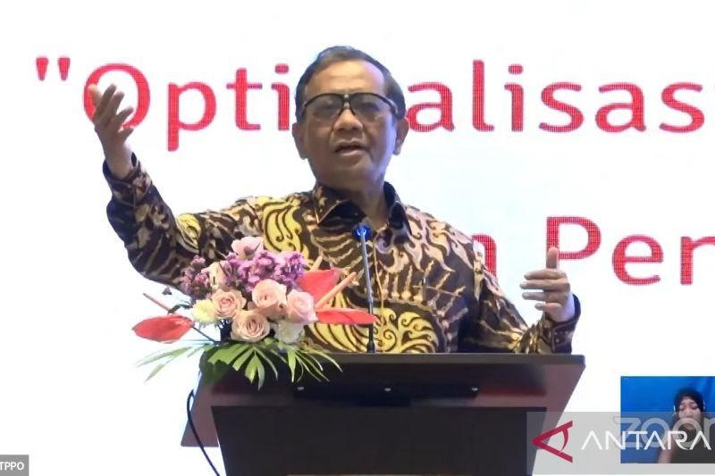 Caption Foto :  Menteri Koordinator Bidang Politik, Hukum, dan Keamanan Mahfud MD.