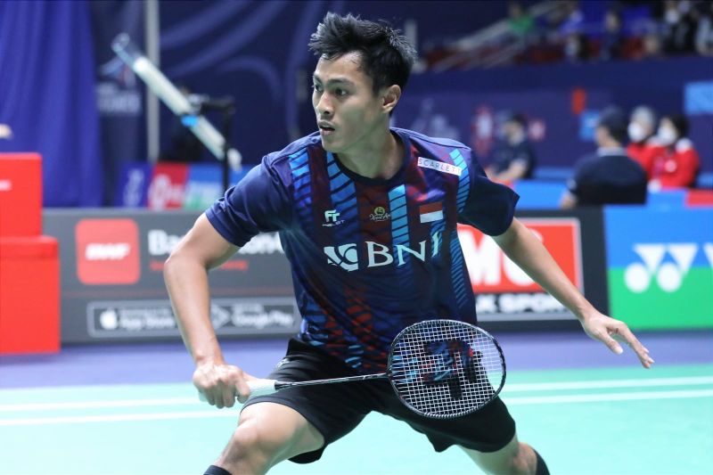 Pebulu tangkis tunggal putra Indonesia Shesar Hiren Rhustavito.