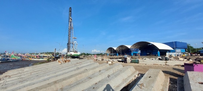 HIBAH: Pelabuhan Puger mulai dibangun dengan anggaran Rp 6,3 miliar dan pembangunan ini berjalan sekitar 75 hari.