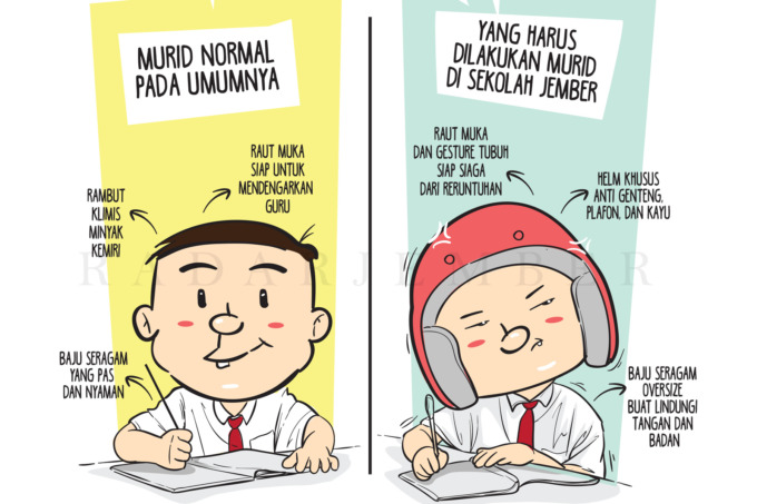 Ilustrasi Sekolah/ Reza Arjiansyah for Radar Jember