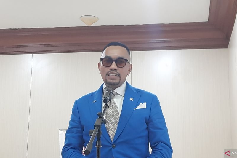 Wakil Ketua Komisi III DPR RI Ahmad Sahroni di Gedung Nusantara II DPR RI, Rabu (29/3/2023).