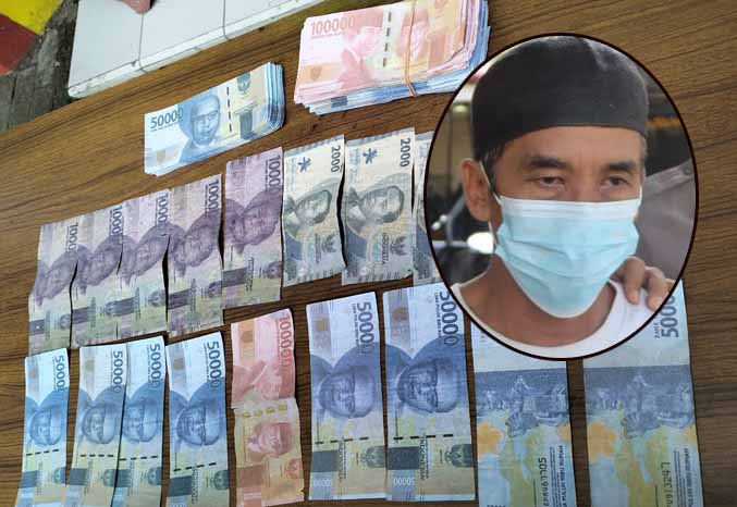 Peredaran uang palsu di Probolinggo belakangan ini mulai marak, Hanam berhasil ditangkap polisi karena membuat uang palsu.