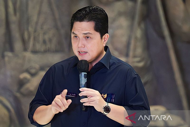 Caption foto :  Menteri BUMN Erick Thohir.