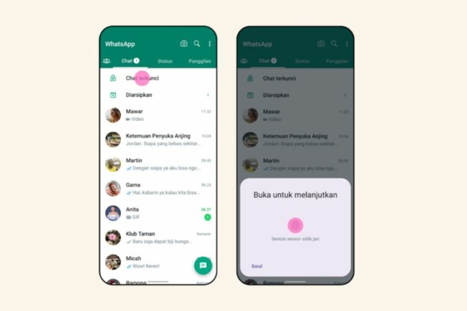 Tampilan fitur