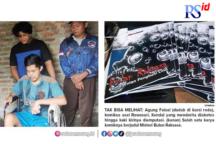 Nasib pilu dialami Agung Faisal, komikus asal Desa Gempolsewu, Kecamatan Rowosari, Kabupaten Kendal. Pria 30 tahun ini banyak mengukir prestasi dalam dunia animasi komik.