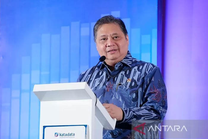 Menteri Koordinator Bidang Perekonomian Airlangga Hartarto. (HO-KLIP Kemenko Perekonomian/aa/ ANTARA).  