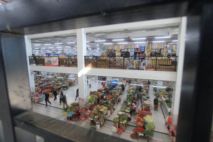 PUSAT PERDAGANGAN : Pasar Legi tercatat menjadi penyumbang pendapatan terbesar sektor retribusi pasar daerah di Ponorogo.