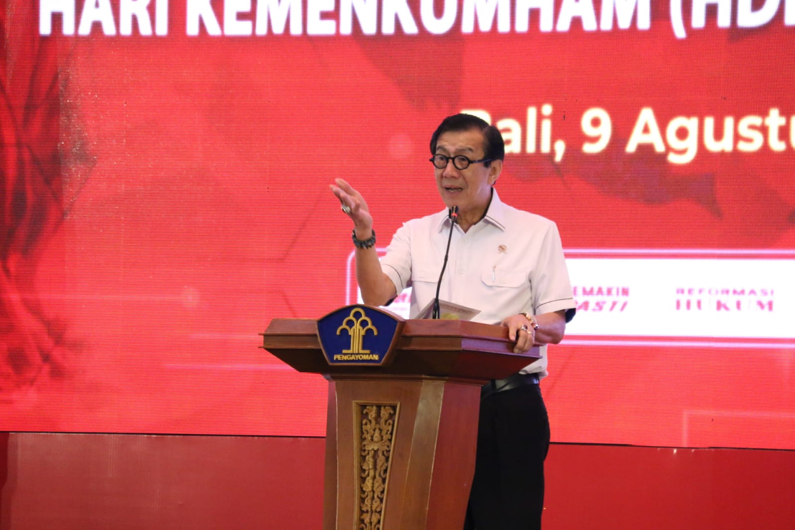Menkumham Yasonna H Laoli (KANIM PONOROGO UNTUK RADAR MADIUN)