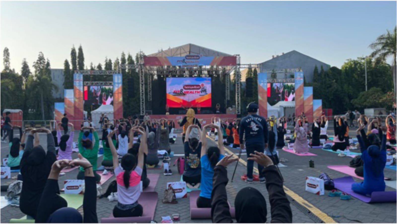 MERIAH: Acara Hemaviton Fit and Health Festival 2023 yang digelar di Grand City Surabaya pada 9 September lalu.