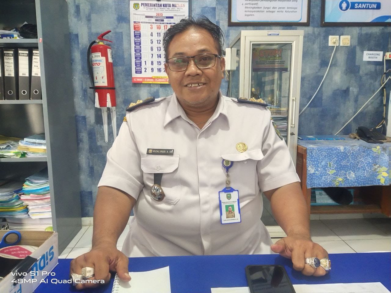 Lurah Sogaten Rizal Budi Arthanto (DOKUMEN RADAR MADIUN)