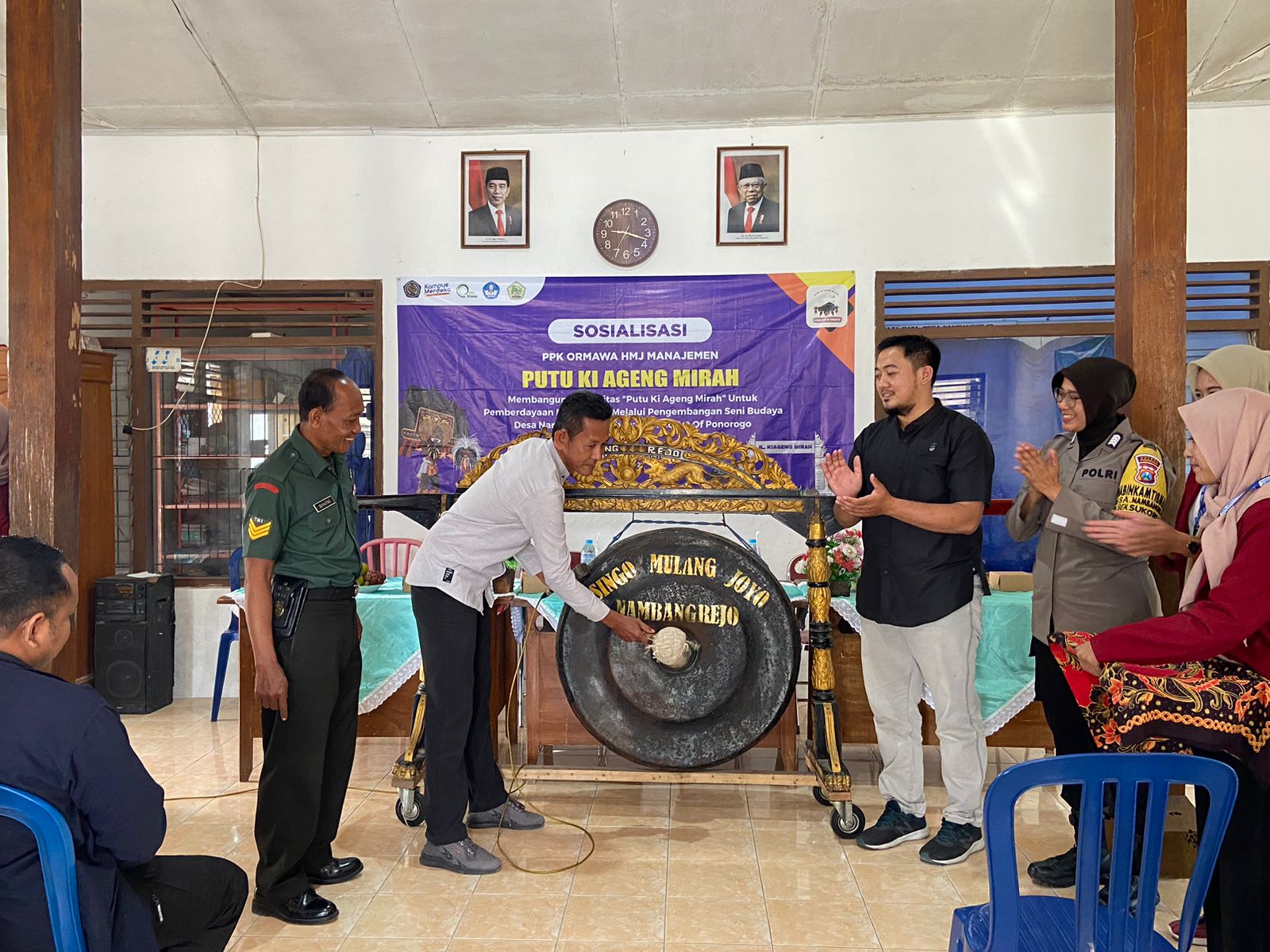 RESMI: Desa Nambangrejo resmi memiliki legalitas HAKI untuk tagline "Ethnic Art of Ponorogo". (UMPO UNTUK RADAR MADIUN)