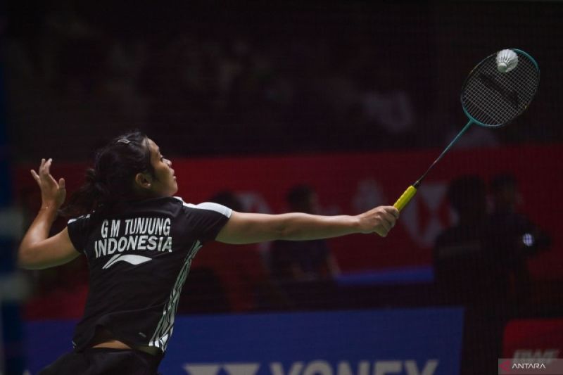 Gregoria Mariska Tunjung saat menghadapi Ashmita