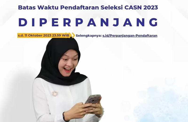 Pendaftaran Calon Aparatur Sipil Negara dan PPPK resmi diperpanjang (Foto :Tangkapan Layar Instagram @bkngoidofficial)