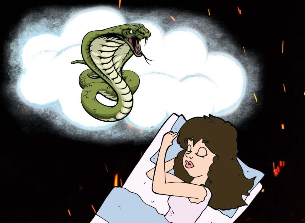 Ilustrasi mimpi ular (diedit.com)