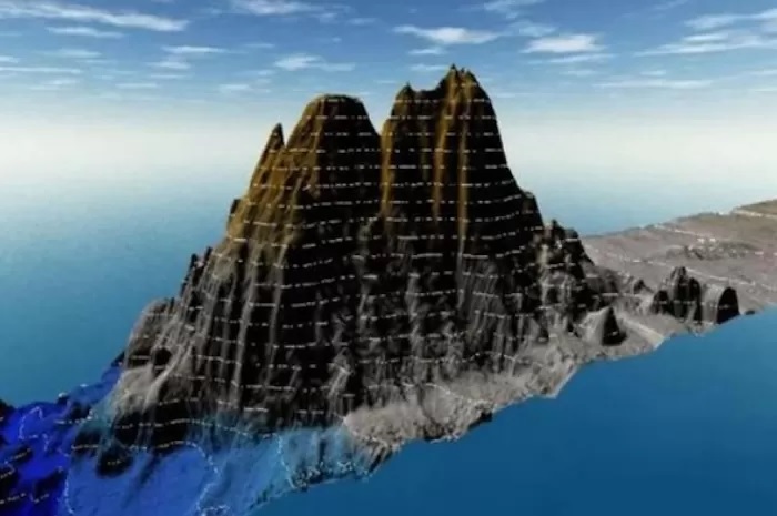 Gunung bawah laut Jogo Jagad yang resmi diakui dunia internasional terletak di Pacitan. (Istimewa)