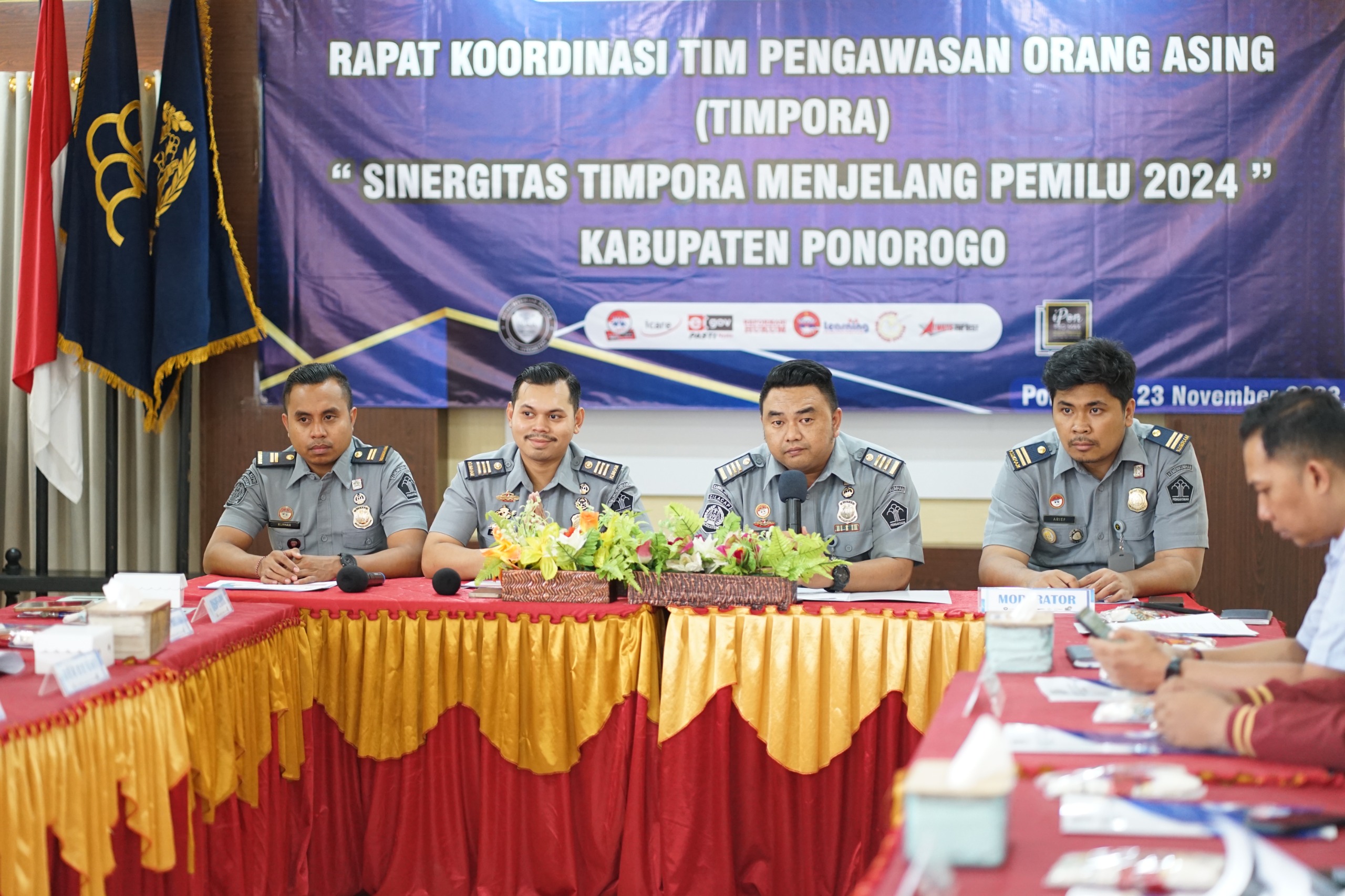 KOORDINASI: Kanim Ponorogo melalui TIMPORA Ponorogo menggelar rakor dan operasi gabungan.